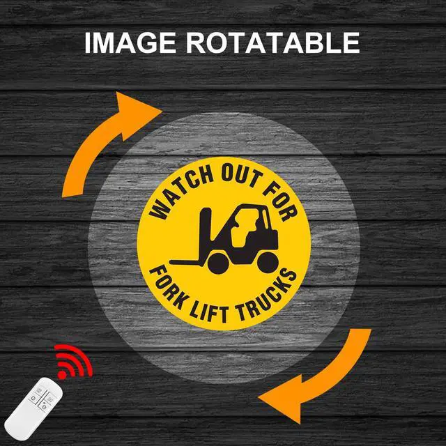 Alt view image 6 of 7 - 110W GOBO Projector IP67 Waterproof Ultra Bright LED Logo Light | Free custom GOBO lens, remote control, IP67 aluminum housing, for storefronts weddings bars stage events, indoor/outdoor use
