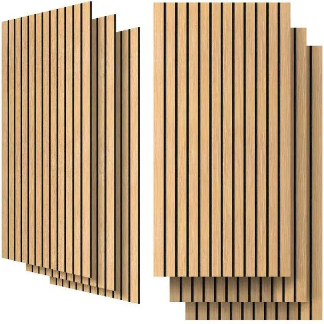 Main image of 6 Packs Acoustic Panel,47.2 x 23.6 Inches Decorative Sound Proof Panel for Office,Home Theater,Studio,Khaki
