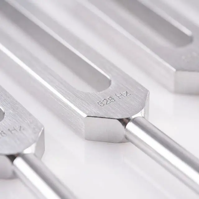 Alt view image 6 of 7 - Solfeggio Tuning Fork Set, 9 Solfeggio Tuning Forks for Healing, Sound Therapy, 6 Standard Frequencies and Missing 3 Frequencies Tuning Forks Set with Tuning Fork Activator and Gift Box