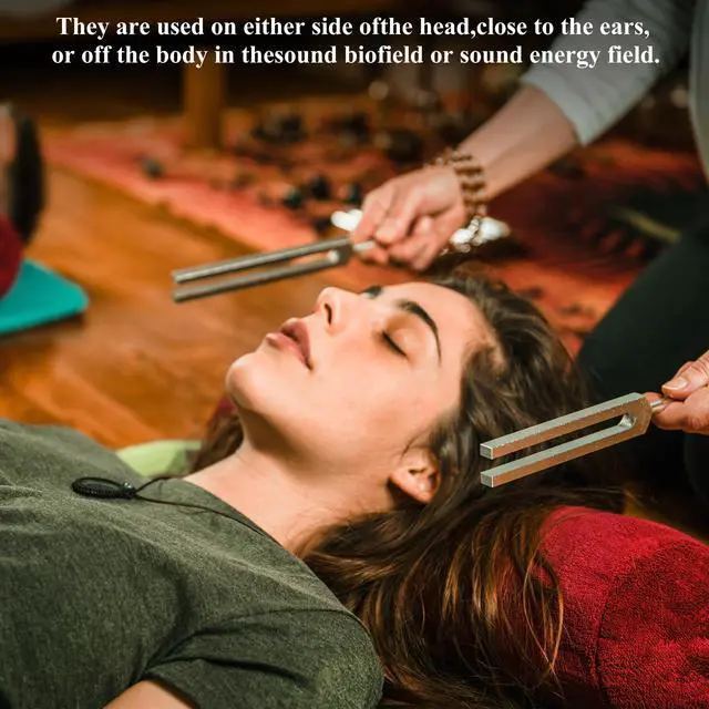 Alt view image 3 of 7 - Solfeggio Tuning Fork Set, 9 Solfeggio Tuning Forks for Healing, Sound Therapy, 6 Standard Frequencies and Missing 3 Frequencies Tuning Forks Set with Tuning Fork Activator and Gift Box