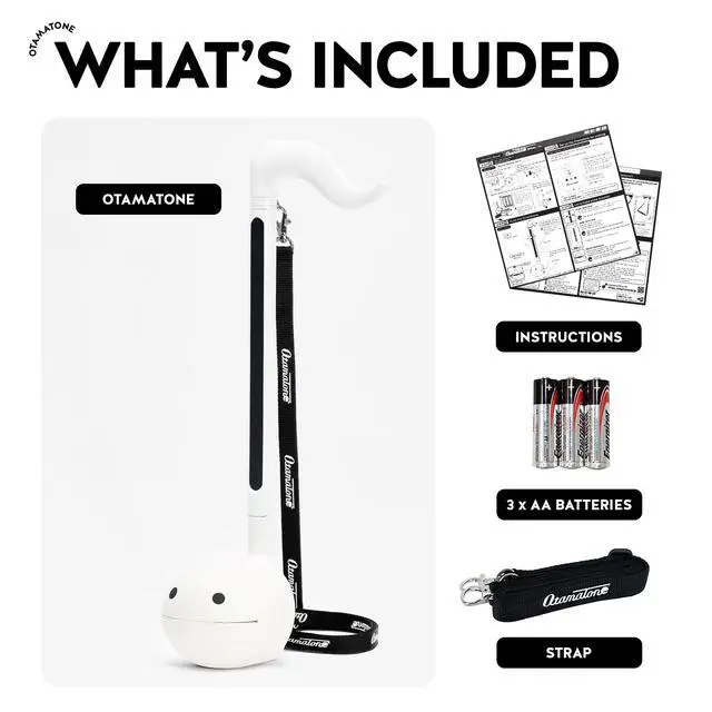Alt view image 4 of 7 - Deluxe Japanese Electronic Synthesizer Musical Instrument - White | Portable Digital Synthesizer from Japan by Maywa Denki with 3.5mm Aux Jack & Strap, Unique Gift for Teens & Adults