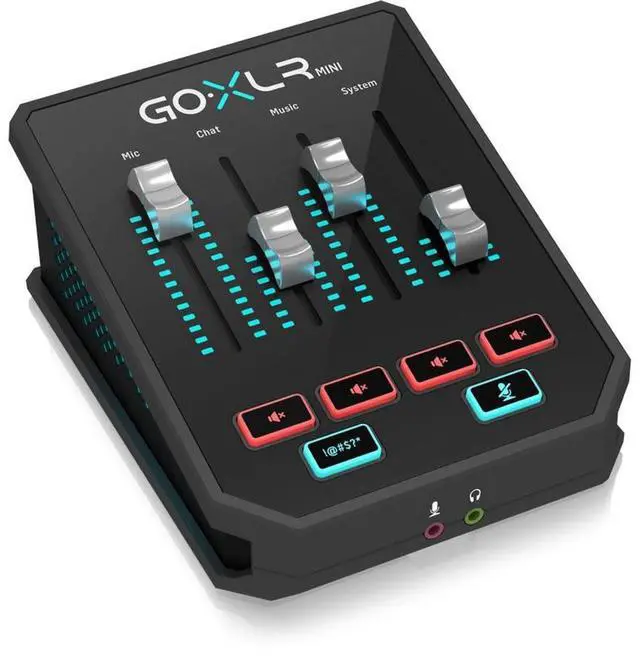 Main image of GoXLR MINI Online Broadcast Mixer with USB/Audio Interface and Midas Preamp, Officially Supported on Windows
