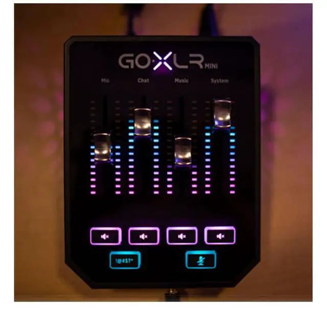 Alt view image 2 of 7 - GoXLR MINI Online Broadcast Mixer with USB/Audio Interface and Midas Preamp, Officially Supported on Windows