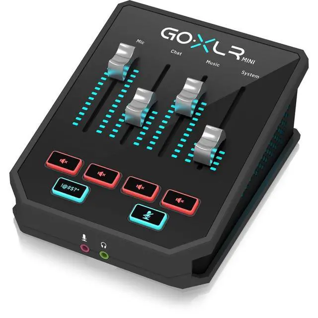 Alt view image 3 of 7 - GoXLR MINI Online Broadcast Mixer with USB/Audio Interface and Midas Preamp, Officially Supported on Windows