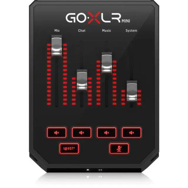 Alt view image 5 of 7 - GoXLR MINI Online Broadcast Mixer with USB/Audio Interface and Midas Preamp, Officially Supported on Windows