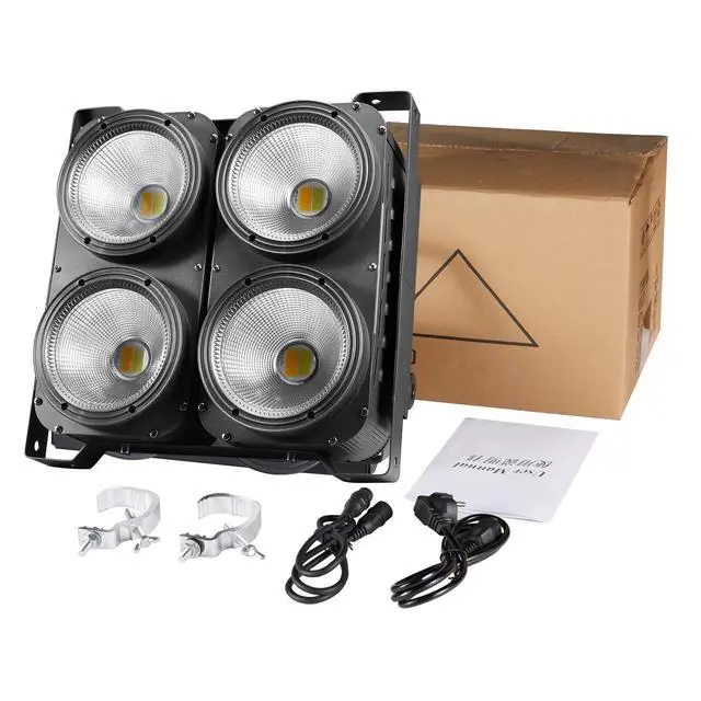 Alt view image 7 of 7 - COB Stage Lights, 400W LED Par Light, RGBWAUV 6-in-1 Spotlights LED Blinder Warm&Cold White DMX512 Sound Activated for Church Events Wedding Parties Concert Theater