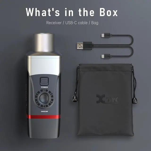 Alt view image 6 of 6 - U35 Wireless Microphone System Receiver 5.8GHz Wireless XLR Receiver (U35 RX Only)