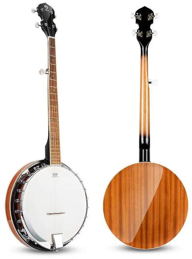 Alt view image 2 of 7 - Banjo 5 String Full Size Banjos Set with Resonator, Remo Head, Beginner Banjo Kit with Closed Back, Premium Accessories for Adults, Teenager