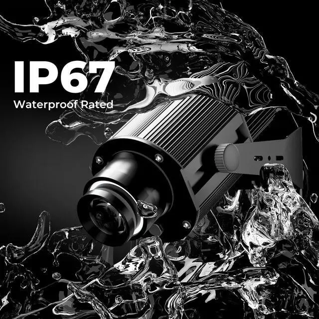 Alt view image 5 of 7 - 30W GOBO Logo Projector for Business Advertising | Custom Logo Projection, Commercial Branding Solution, Indoor & Outdoor Display, Easy Setup