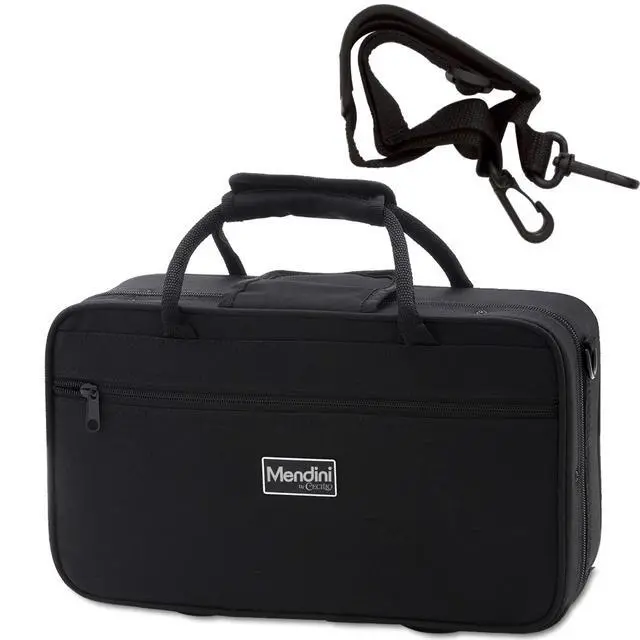Alt view image 6 of 6 - Ebonite Bb Clarinet with 2 Barrels, Cleaning Kit - Black | B Flat Clarinet with 10 Reeds, Mouthpiece Brush/ Pad Brush, Stand, Case, Pocketbook, Cork Grease, Cleaning Kit for Beginner