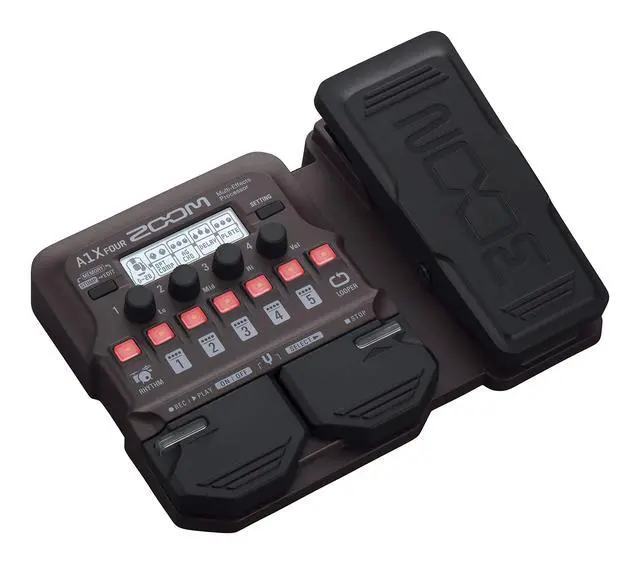 Alt view image 5 of 7 - A1X FOUR Acoustic Instrument Multi-Effects Pedal for Guitar, Violin, Saxophone, Trumpet & Upright Bass, with Expression Pedal, Acoustic Modeling, Looper, Rhythm Section