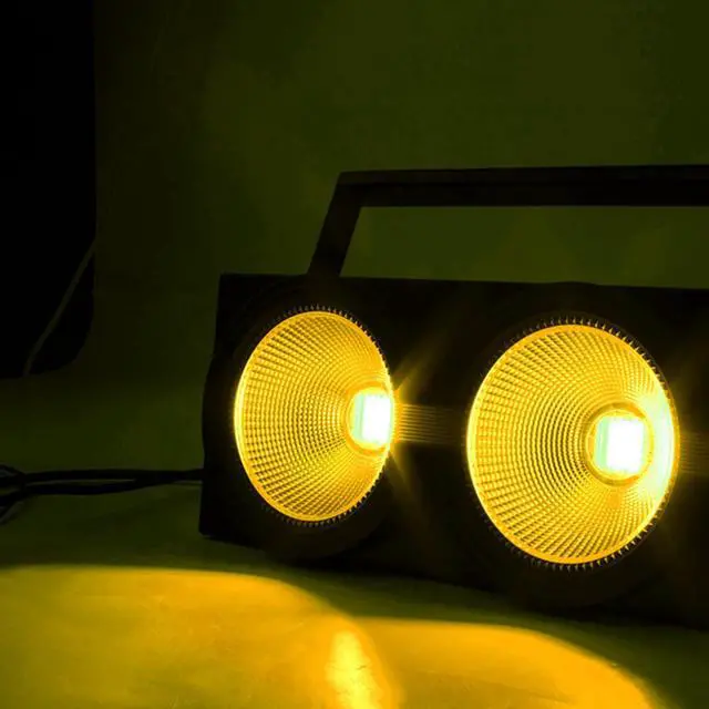 Main image of Blinder Lights 200W COB 2 Eyes Stage Wash Lights | RGBWA+UV 6IN1 DMX Stage Lighting Effect Audience Lighting DJ Equipment Disco for Church Wedding Concert