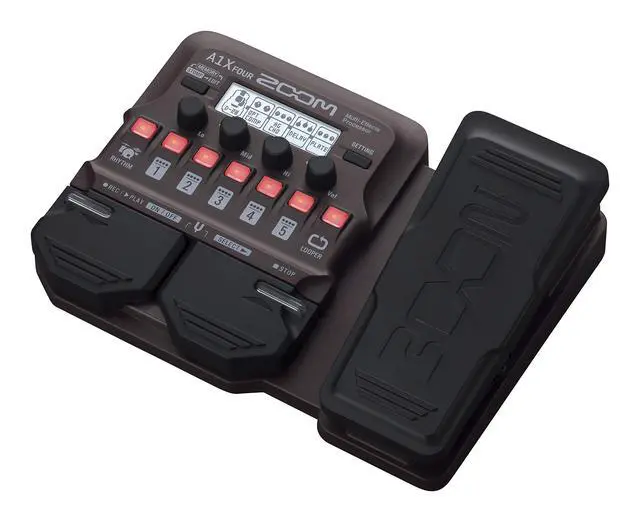 Alt view image 6 of 7 - A1X FOUR Acoustic Instrument Multi-Effects Pedal for Guitar, Violin, Saxophone, Trumpet & Upright Bass, with Expression Pedal, Acoustic Modeling, Looper, Rhythm Section
