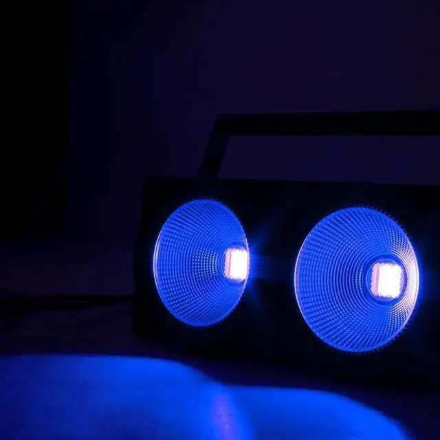 Alt view image 4 of 7 - Blinder Lights 200W COB 2 Eyes Stage Wash Lights | RGBWA+UV 6IN1 DMX Stage Lighting Effect Audience Lighting DJ Equipment Disco for Church Wedding Concert