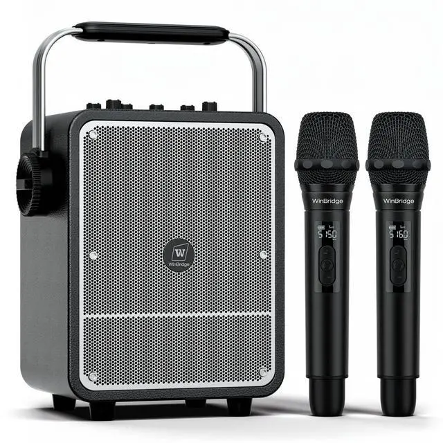 Main image of 150W High-Power Karaoke Machine with 2 Wireless Microphones for Adults S200 | PA System Wireless Voice Amplifier with AI Sound Boost, Portable Bluetooth Speaker with Handheld Mics for Events, Outdoor