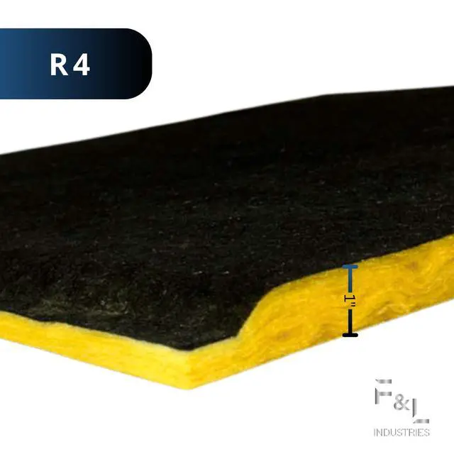 Alt view image 3 of 7 - F&L R4 Fiberglass Board Acoustic Insulation Panels 1" to 2" Thick, 24"x24" and 24"x48" Thermal Soundproofing for Walls, Ceilings, Studios & HVAC Duct Applications (1in x 24in x 48in)
