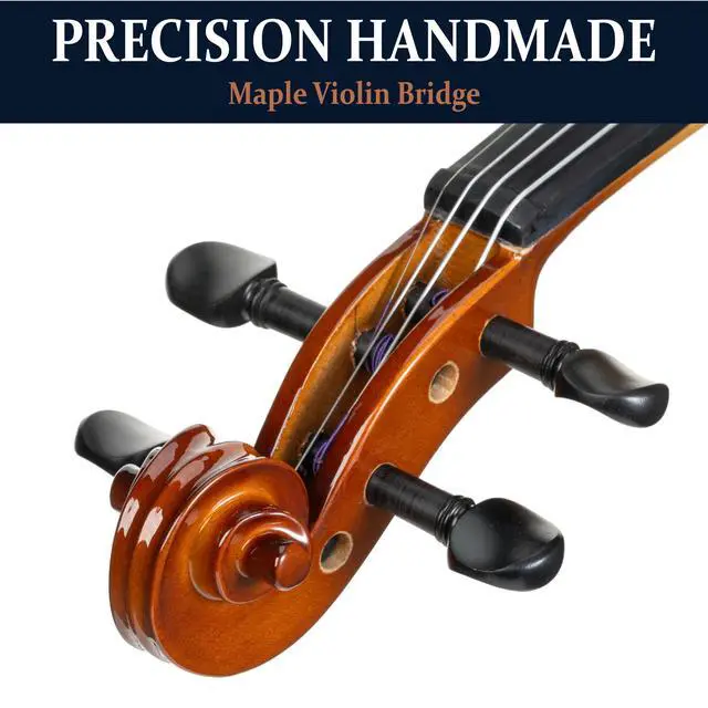 Alt view image 3 of 7 - 4/4 Acoustic Electric Violin, Solid Spruce Top, Antique Varnish