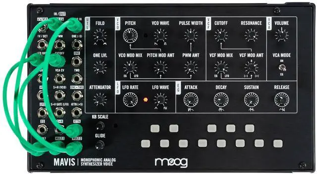 Main image of Mavis - Standalone Semi-Modular Analog Synthesizer Kit with Keyboard, Analog Oscillator, Filter, Envelope Generator, Wavefolder, and Dust Cover