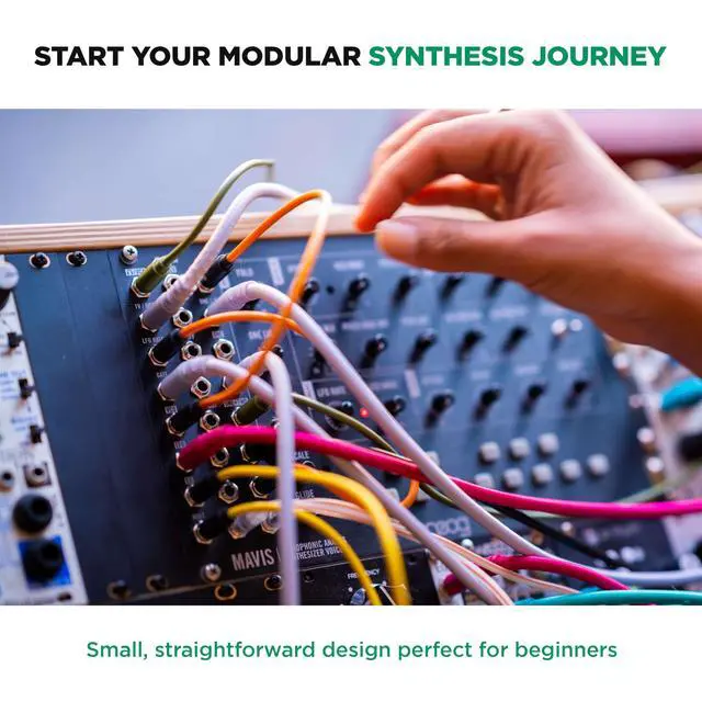 Alt view image 4 of 7 - Mavis - Standalone Semi-Modular Analog Synthesizer Kit with Keyboard, Analog Oscillator, Filter, Envelope Generator, Wavefolder, and Dust Cover