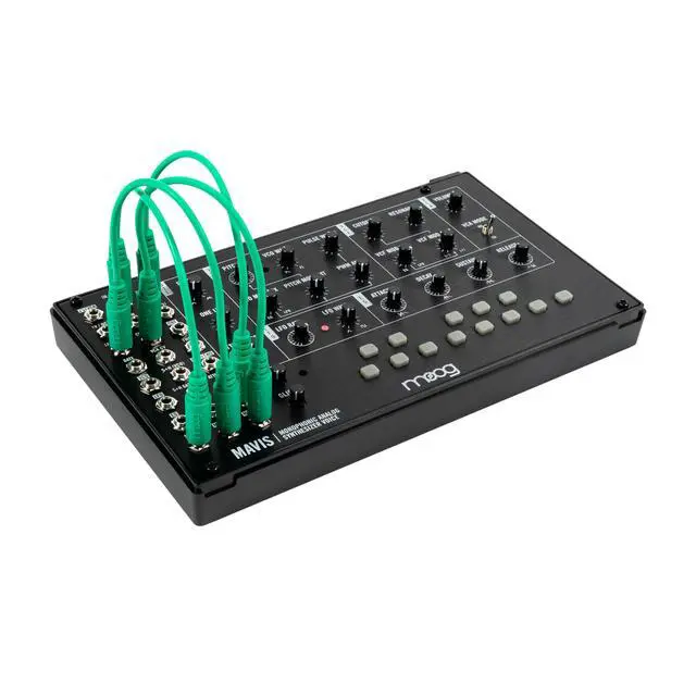 Alt view image 7 of 7 - Mavis - Standalone Semi-Modular Analog Synthesizer Kit with Keyboard, Analog Oscillator, Filter, Envelope Generator, Wavefolder, and Dust Cover