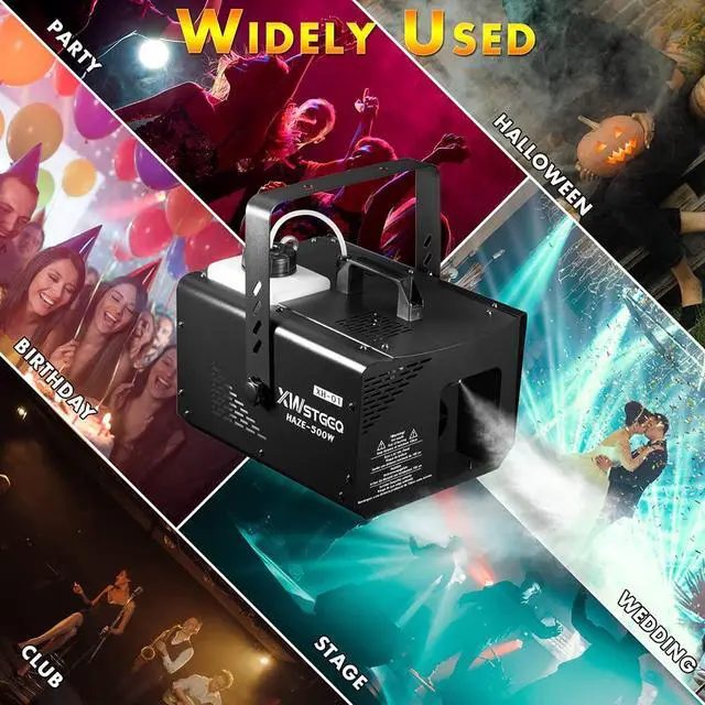 Alt view image 4 of 7 - 500W Haze Machine with 1.2L Tank DMX Wireless Manual Control | Low Noise, Fast Preheat, 4H Continuous Fog, Safe Overheat Protection for DJ Halloween Stage Christmas Party