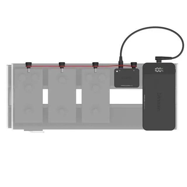 Alt view image 2 of 5 - Accessories XPND Pedal Power Battery Kit w/International Plugs, Type C/G/F/I Adaptors - Guitar Pedal Power Supply - USB Charging Battery with Customizable Daisy Chain