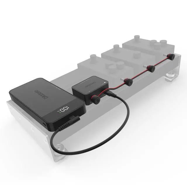 Alt view image 4 of 5 - Accessories XPND Pedal Power Battery Kit w/International Plugs, Type C/G/F/I Adaptors - Guitar Pedal Power Supply - USB Charging Battery with Customizable Daisy Chain