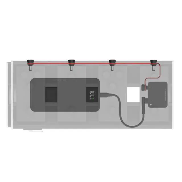 Alt view image 3 of 5 - Accessories XPND Pedal Power Battery Kit w/International Plugs, Type C/G/F/I Adaptors - Guitar Pedal Power Supply - USB Charging Battery with Customizable Daisy Chain