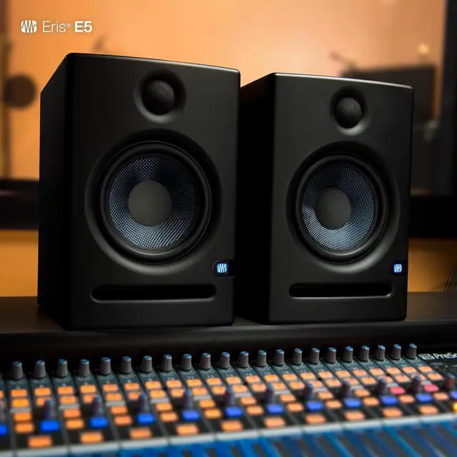 Alt view image 2 of 5 - Eris E5 Pair 2-Way 5.25 Near Field Studio Monitors