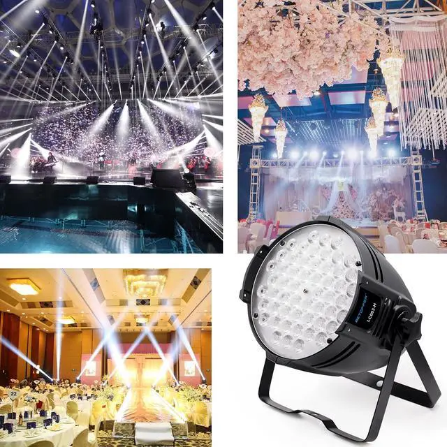 Alt view image 2 of 7 - 54*2W Warm/Cold White LED DMX COB Stage Spotlights for Concert(4) | 120W,Ra>90,Warm/Cold White,High Brightness,Natural Lighting Source,Restore Real Color,Heat Dissipation,DMX512/Master-slave