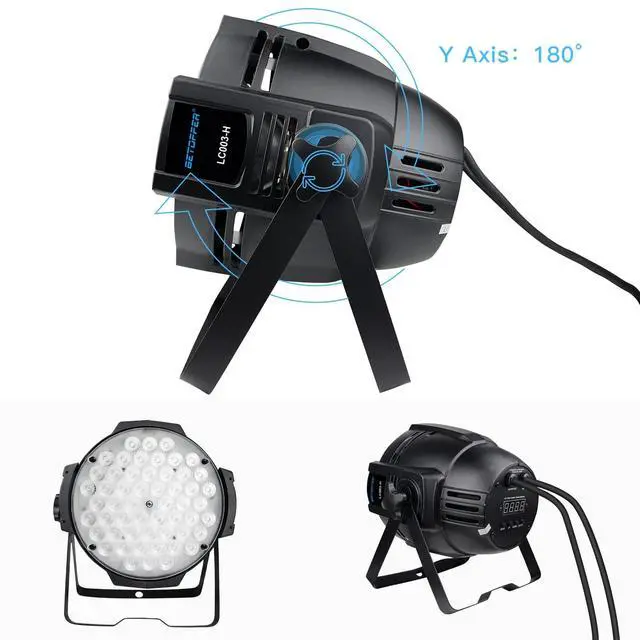 Alt view image 6 of 7 - 54*2W Warm/Cold White LED DMX COB Stage Spotlights for Concert(4) | 120W,Ra>90,Warm/Cold White,High Brightness,Natural Lighting Source,Restore Real Color,Heat Dissipation,DMX512/Master-slave