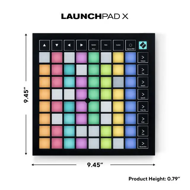Alt view image 2 of 7 - Launchpad X MIDI USB Grid Controller | USB, 64 RGB Velocity-Sensitive Pads, Mixer Controls, Note and Scale Modes, 4 Custom Modes, Ableton Live Lite