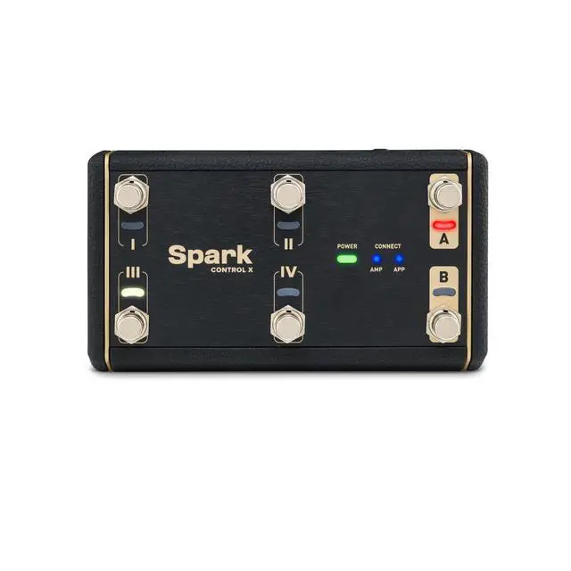 Alt view image 2 of 7 - Spark Control X Wireless Footswitch for Spark Series Amps | Official 6-switch foot controller for Spark series amps. 2 expression pedal inputs, custom overlays, 150-hr battery