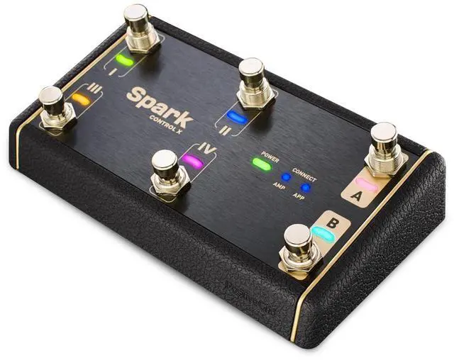 Main image of Spark Control X Wireless Footswitch for Spark Series Amps | Official 6-switch foot controller for Spark series amps. 2 expression pedal inputs, custom overlays, 150-hr battery