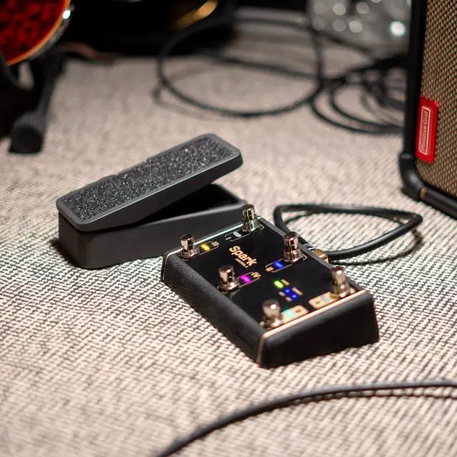 Alt view image 6 of 7 - Spark Control X Wireless Footswitch for Spark Series Amps | Official 6-switch foot controller for Spark series amps. 2 expression pedal inputs, custom overlays, 150-hr battery