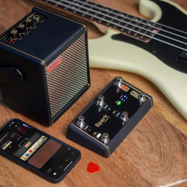 Alt view image 5 of 7 - Spark Control X Wireless Footswitch for Spark Series Amps | Official 6-switch foot controller for Spark series amps. 2 expression pedal inputs, custom overlays, 150-hr battery