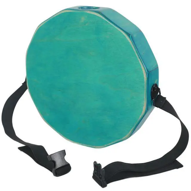 Alt view image 3 of 6 - Kandu Ktak Portable Cajon Drum Handmade Travel Cajon Percussion Instrument with Snare Sound, Compact Hand Drum for Acoustic Jams, Musicians, Drummers & Gifts (Ocean Blue)