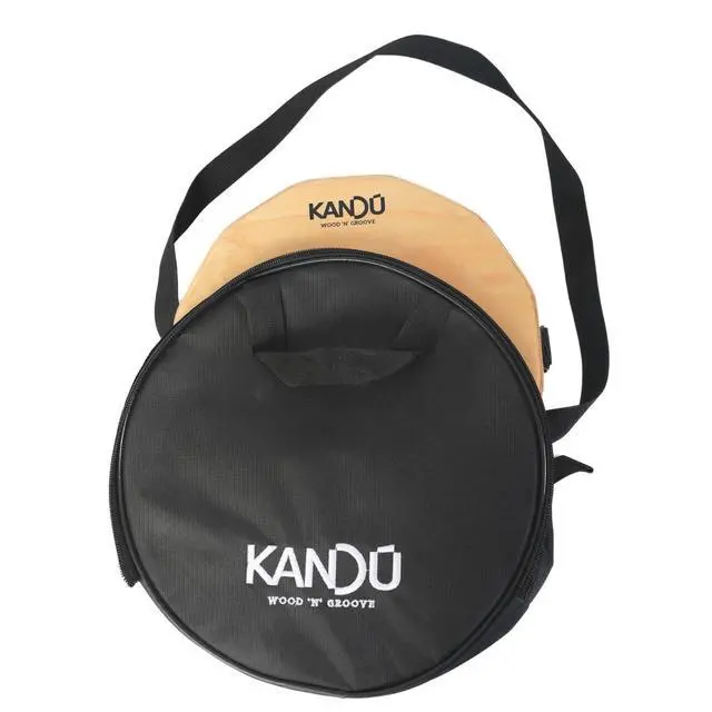 Alt view image 4 of 6 - Kandu Ktak Portable Cajon Drum Handmade Travel Cajon Percussion Instrument with Snare Sound, Compact Hand Drum for Acoustic Jams, Musicians, Drummers & Gifts (Ocean Blue)
