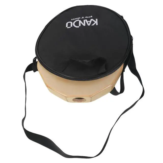 Alt view image 5 of 6 - Kandu Ktak Portable Cajon Drum Handmade Travel Cajon Percussion Instrument with Snare Sound, Compact Hand Drum for Acoustic Jams, Musicians, Drummers & Gifts (Ocean Blue)