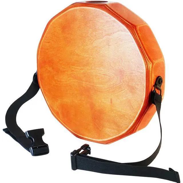 Alt view image 2 of 3 - KTÄK -The First Handcrafted, Hand Drum Percussion, Two-Sound Cajón Body Snare, Portable Cajon by Kandu (orange)