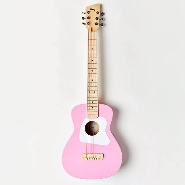 Alt view image 2 of 7 - Pro 6 Acoustic kids real guitar for Beginners Compact size Ages 9+ Learning app and Lessons included