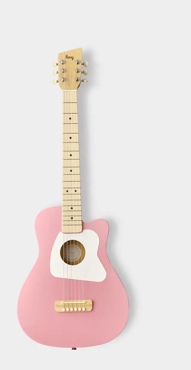Alt view image 5 of 7 - Pro 6 Acoustic kids real guitar for Beginners Compact size Ages 9+ Learning app and Lessons included