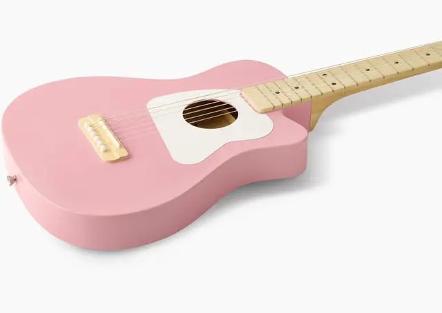 Alt view image 7 of 7 - Pro 6 Acoustic kids real guitar for Beginners Compact size Ages 9+ Learning app and Lessons included