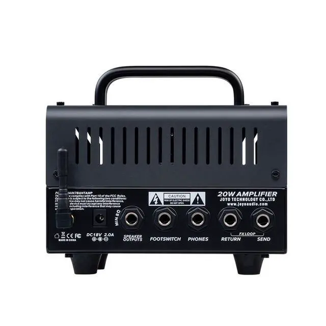 Alt view image 3 of 7 - Zombie-II BanTamp XL Series Mini Amp Head 20W Hybrid Tube 2-Channel Guitar Amplifier with Bluetooth (No Sound, Need Extra Speaker)