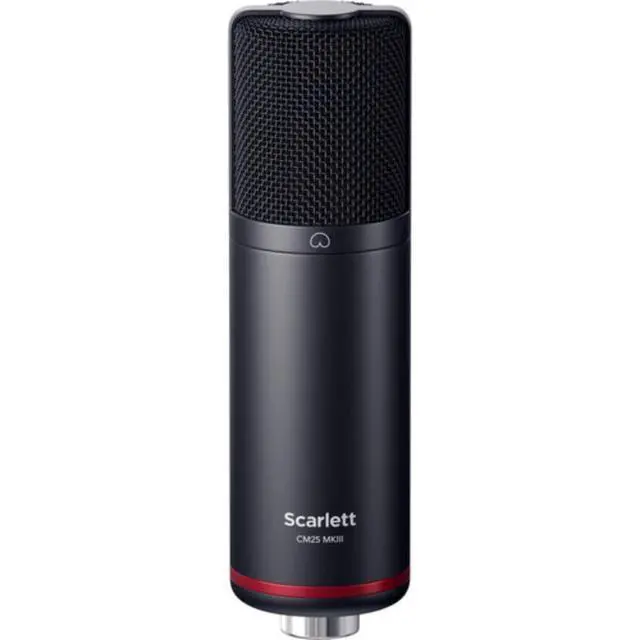 Alt view image 4 of 7 - Focusrite Scarlett Solo Studio USB-C Audio Interface with Microphone and Headphones (4th Generation) Bundle with Clamp On Headphone Holder, Tripod Mic Stand + Boom, Kellopy Pop Filter & XLR Cable