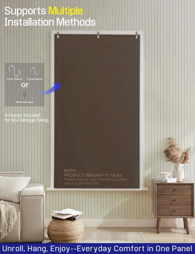 Alt view image 6 of 7 - Soundproof Curtains for Bedroom, Studio & Home Office, Sound Dampening Acoustic Curtain with Soft Velvet Backing, Noise Reducing Room Divider Panel, 70.9 x 39.4 Inch, Obsidian Gray