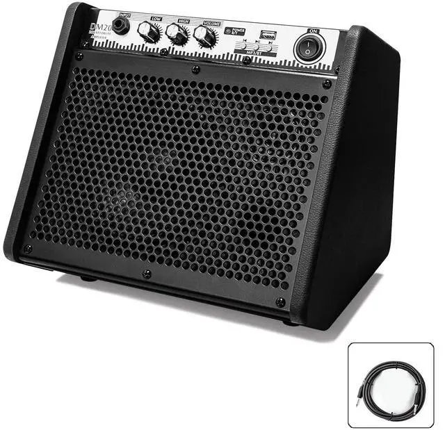 Main image of DM20 20W Bluetooth Personal Monitor Amplifier Electric Drum Amplifier Speaker,Keyboard Speaker with USB Interface(Including E-Drum Noise-Reduction Cable) (Black)