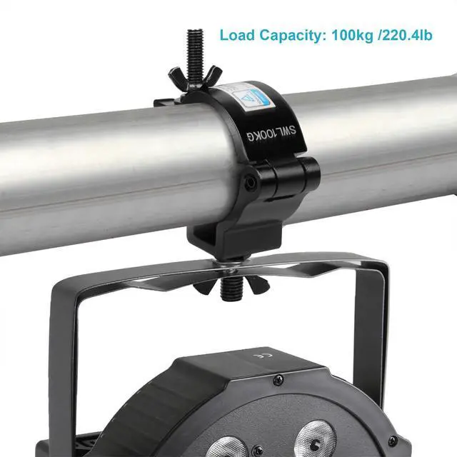 Alt view image 4 of 7 - 20 Pack 2"Truss Clamp,Stage Lighting Clamps,Max Load 220lbs,Black | for Stage Moving Head Lighting