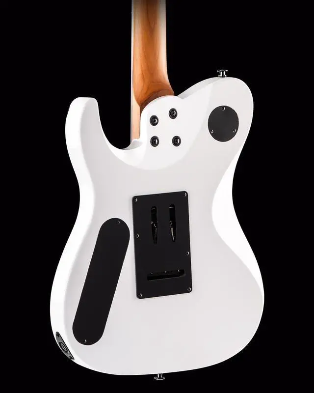Alt view image 5 of 7 - WestCreek Helyx Electric Guitar, Mahogany Body, Stainless Steel Frets, Roasted Maple Neck, Rosewood Fretboard, Bone Nut, 24 Frets (White)