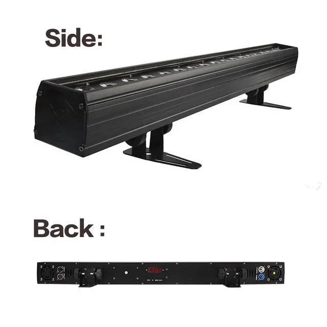 Alt view image 5 of 7 - 18x18W LED Stage Wash Lights Bar/Strip, RGBWAP Wall Wash Lights | Strobe Effect DMX512 Control for Christmas Night Club Disco Club Wedding Bar